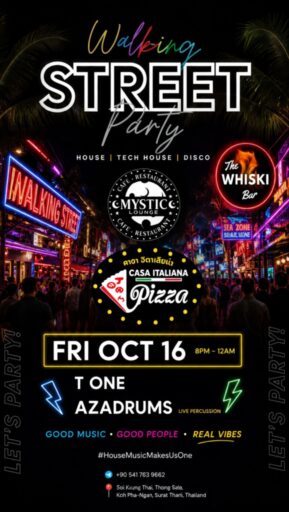 Walking Street Party: T One, Azadrums